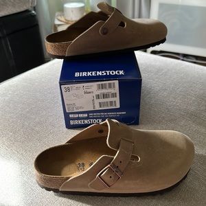 Birkenstock Boston Clogs- Size 38 medium/ narrow fit. Tobacco Brown